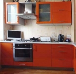 Кухни оранжевые